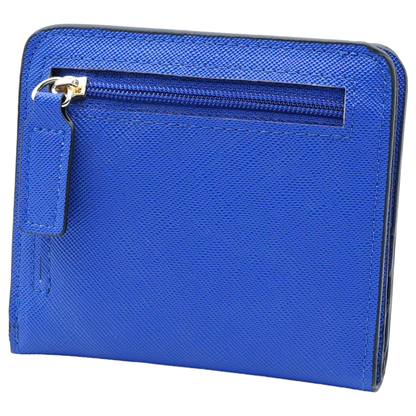 Women's Small Compact Bifold Luxury Wallet With Window ID