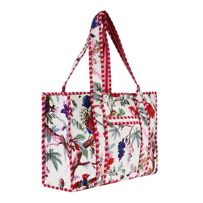 Cotton Block Print Tote Bag- Small & Large