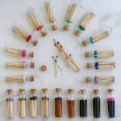 2" Matches + Small Bottle - Color of Your Choice + Strikers