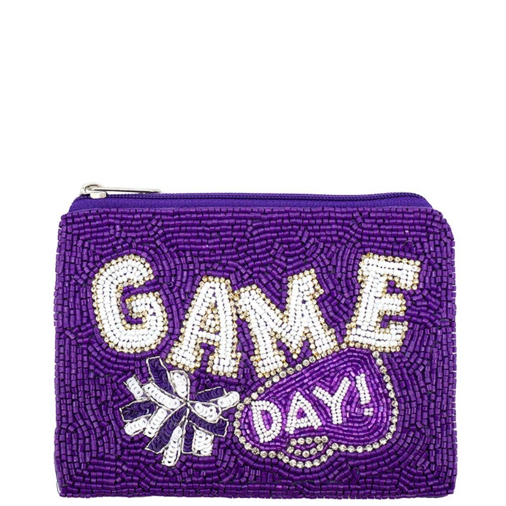 GAME DAY SEED BEAD COIN BAG, 60 0635