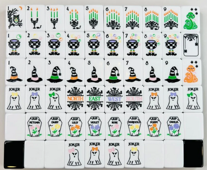 Hocus Pocus Halloween Mahjong Tiles
