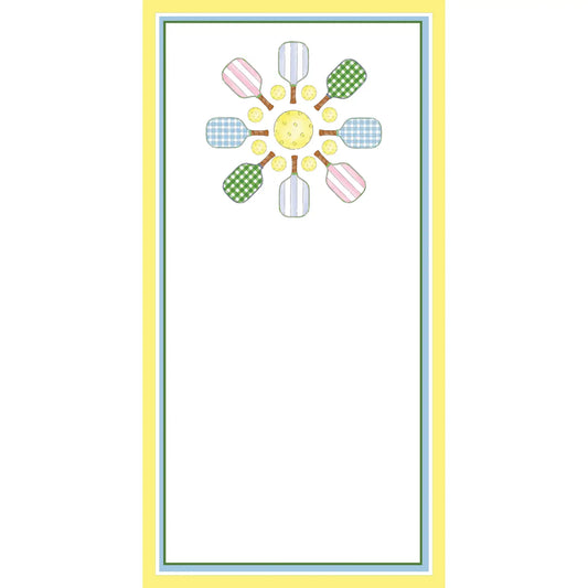Pickleball Flower List Notepad
