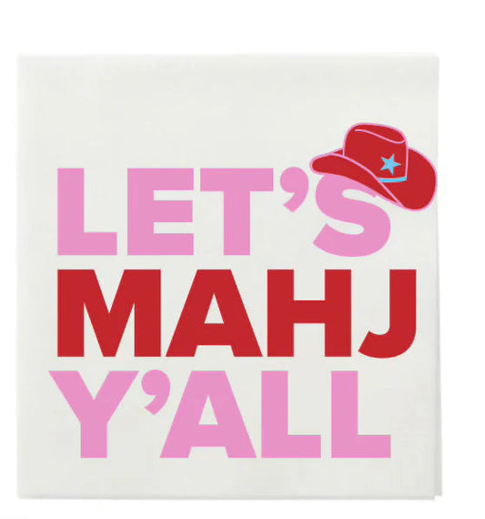 Let’s Mahj Y’all Napkins - Mahjimamas