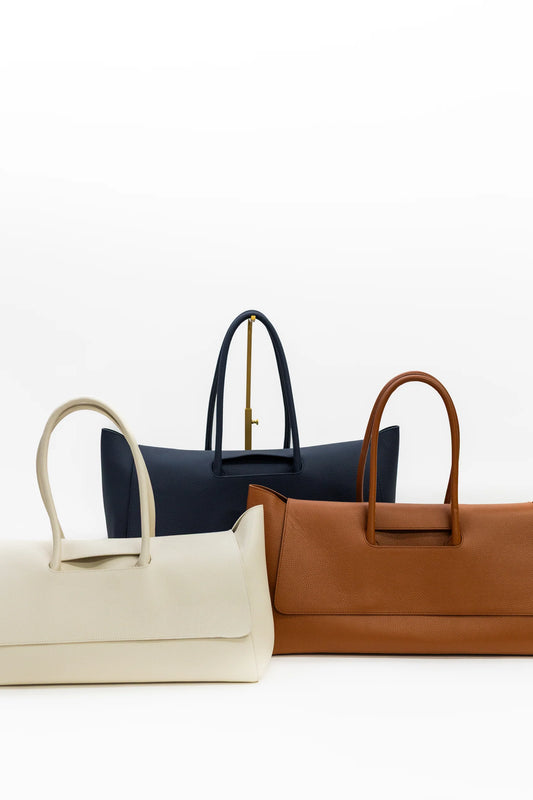 Classic Tote Cream- Bam Bird Boutique