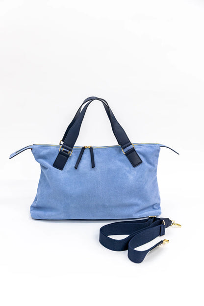 Suede Carryall Bag- Bam Bird Boutique