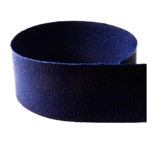 Navy Blue Solid Grosgrain Ribbon