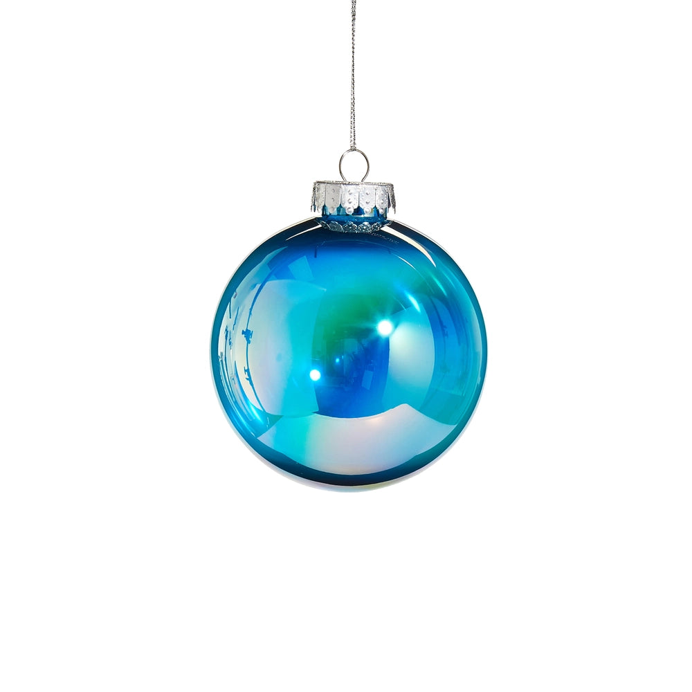 4” Iridescent Ball Ornament - Raz Imports