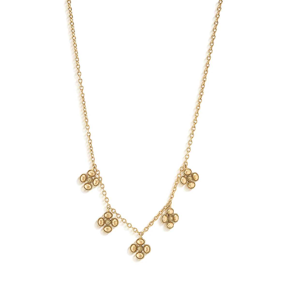 Berry Clover Multi Station Necklace