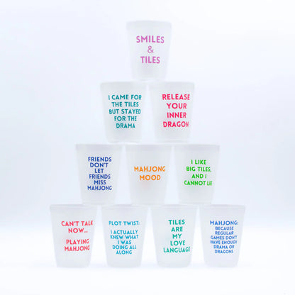 Mahjong Frosted Cups