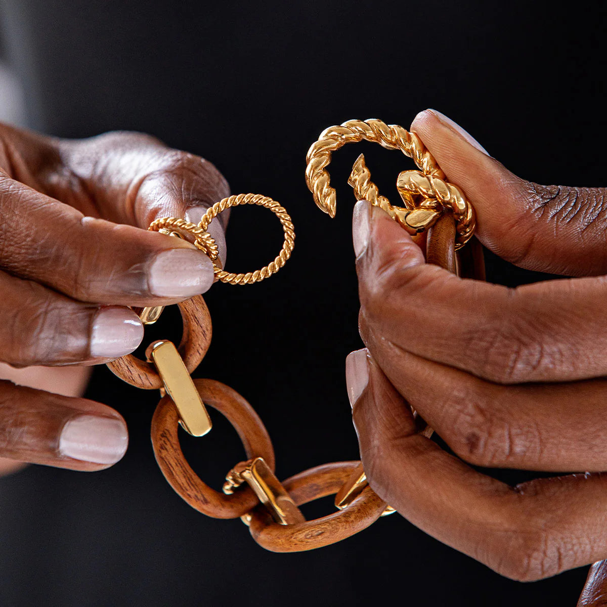 Rope Link Clasp Extender - Gold