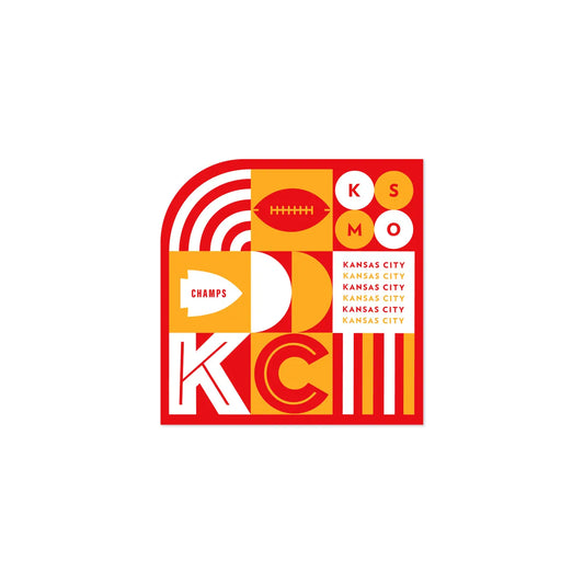 KC Grid-Chiefs Sticker