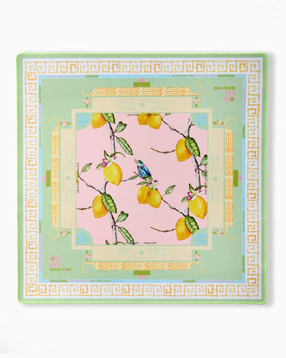 Oh My Mahjong Citrus Songbird Mat