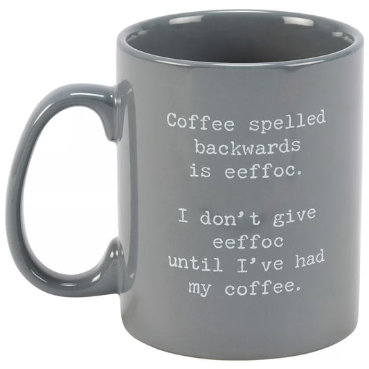 Coffee Backwards 20oz Mug
