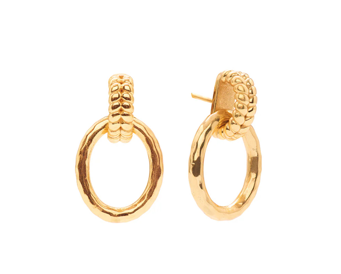 CLEOPATRA Regal Link Earrings - Gold