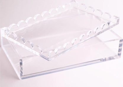 Scalloped Acrylic Box- Miss Mahjong