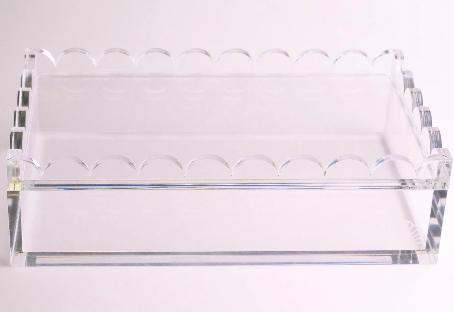 Scalloped Acrylic Box- Miss Mahjong