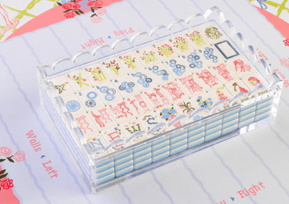 Scalloped Acrylic Box- Miss Mahjong