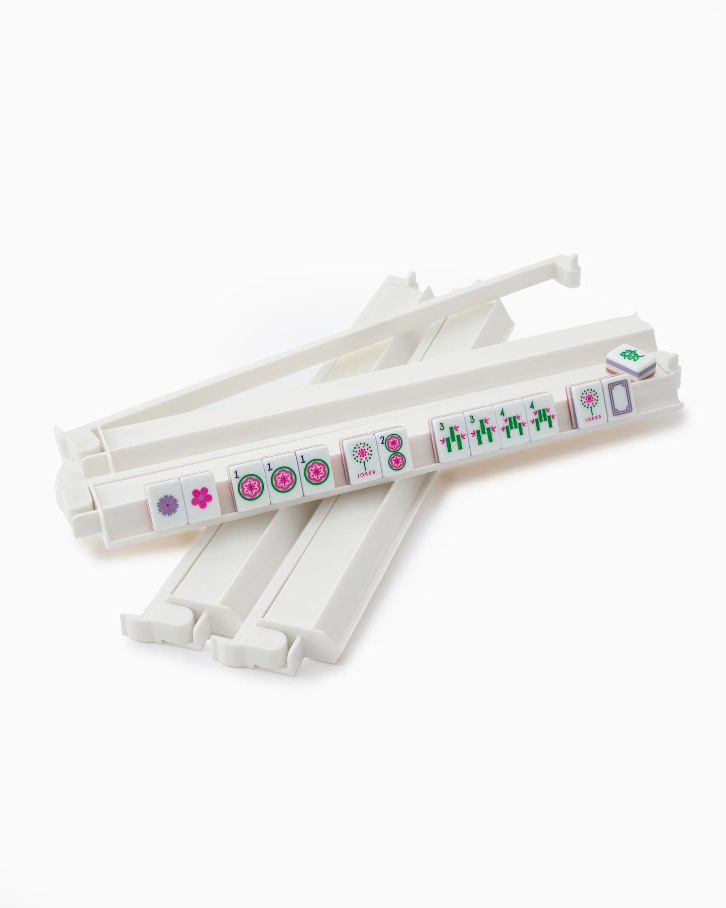 Acrylic Rack & Pusher-White-Oh My Mahjong