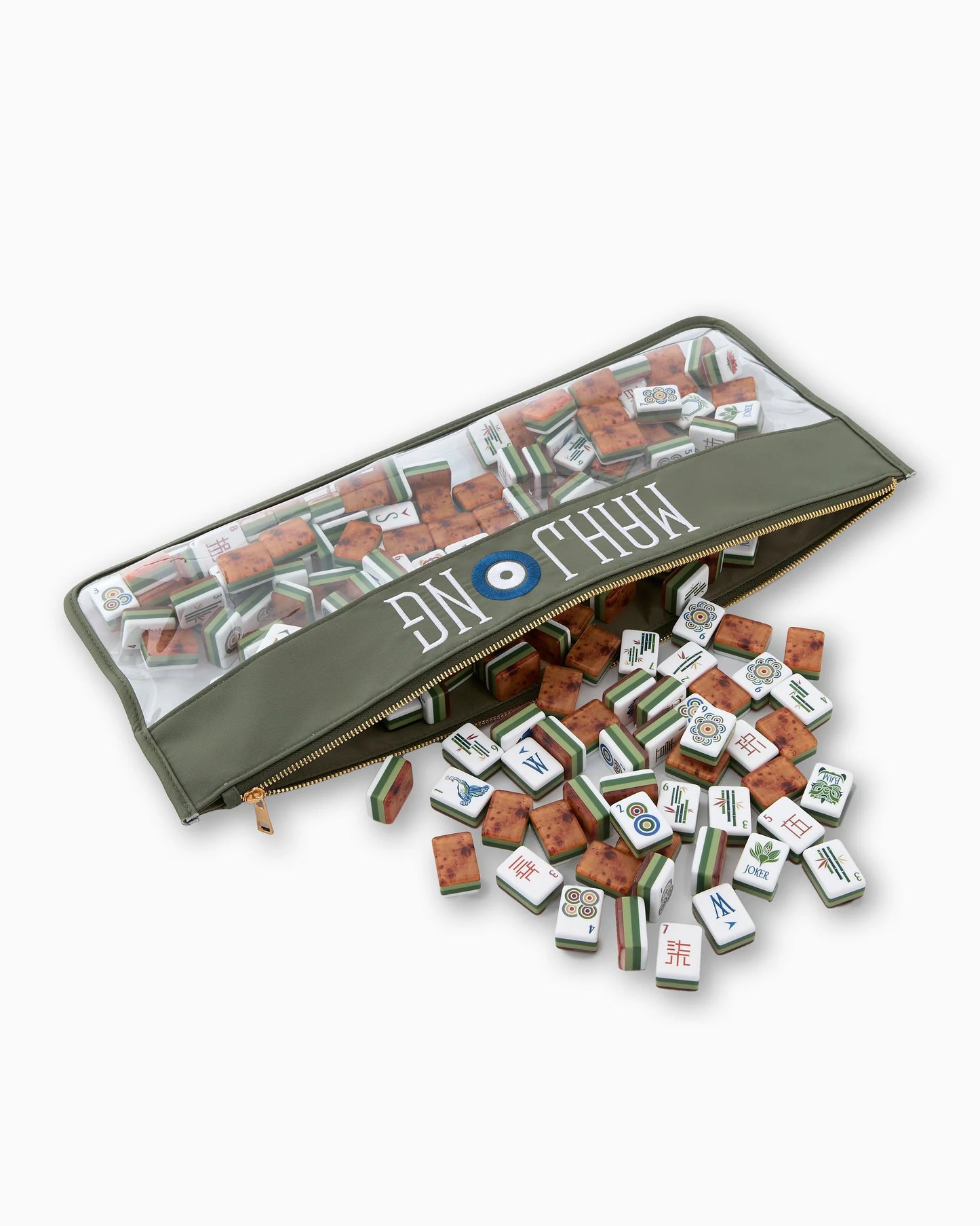 Forest Green Mahjong Bag-Oh My Mahjong