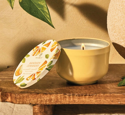 Mandarin Coriander Poured Candle Tin