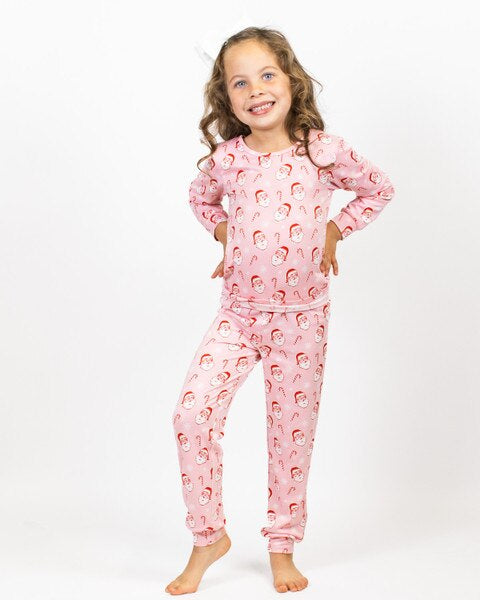 Kids Candy Cane Cutie Long Sleeve Pajamas