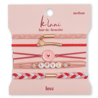 Love Hair Tie Bracelet