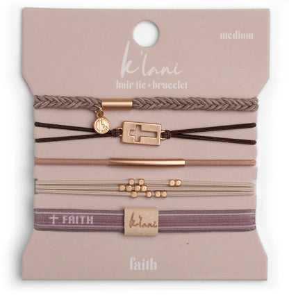 Faith Hair Tie Bracelet