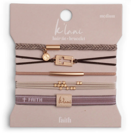 Faith Hair Tie Bracelet