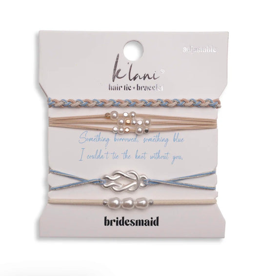Bridesmaid Hair Tie Bracelets
