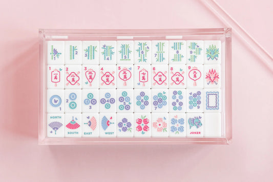Classic Mahjong Set- Rose- Bam Bird Boutique