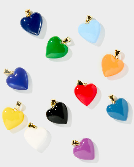 Reign Enamel Heart Charm