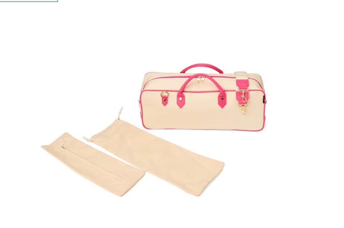 Margo Mahjong Bag- Pink and Orange