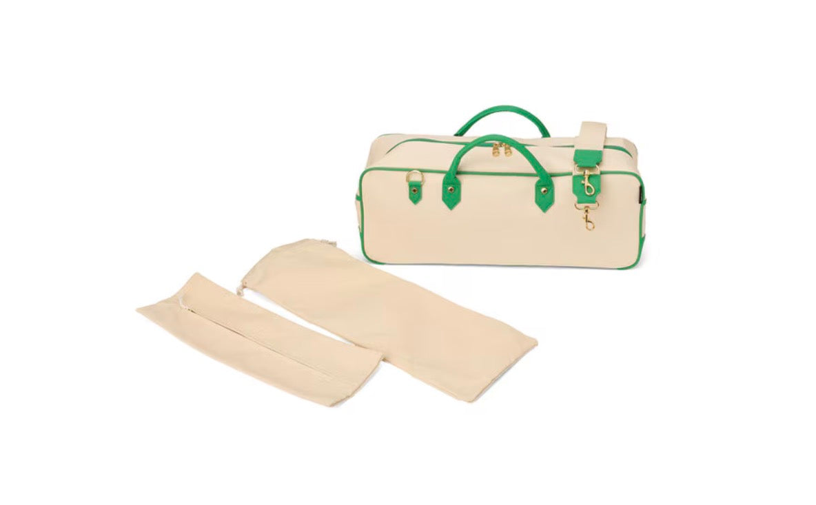 Margo Mahjong Bag - Green and Blue