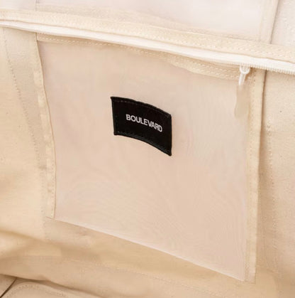 Venice Canvas Tote- Brown, Green, & Blue