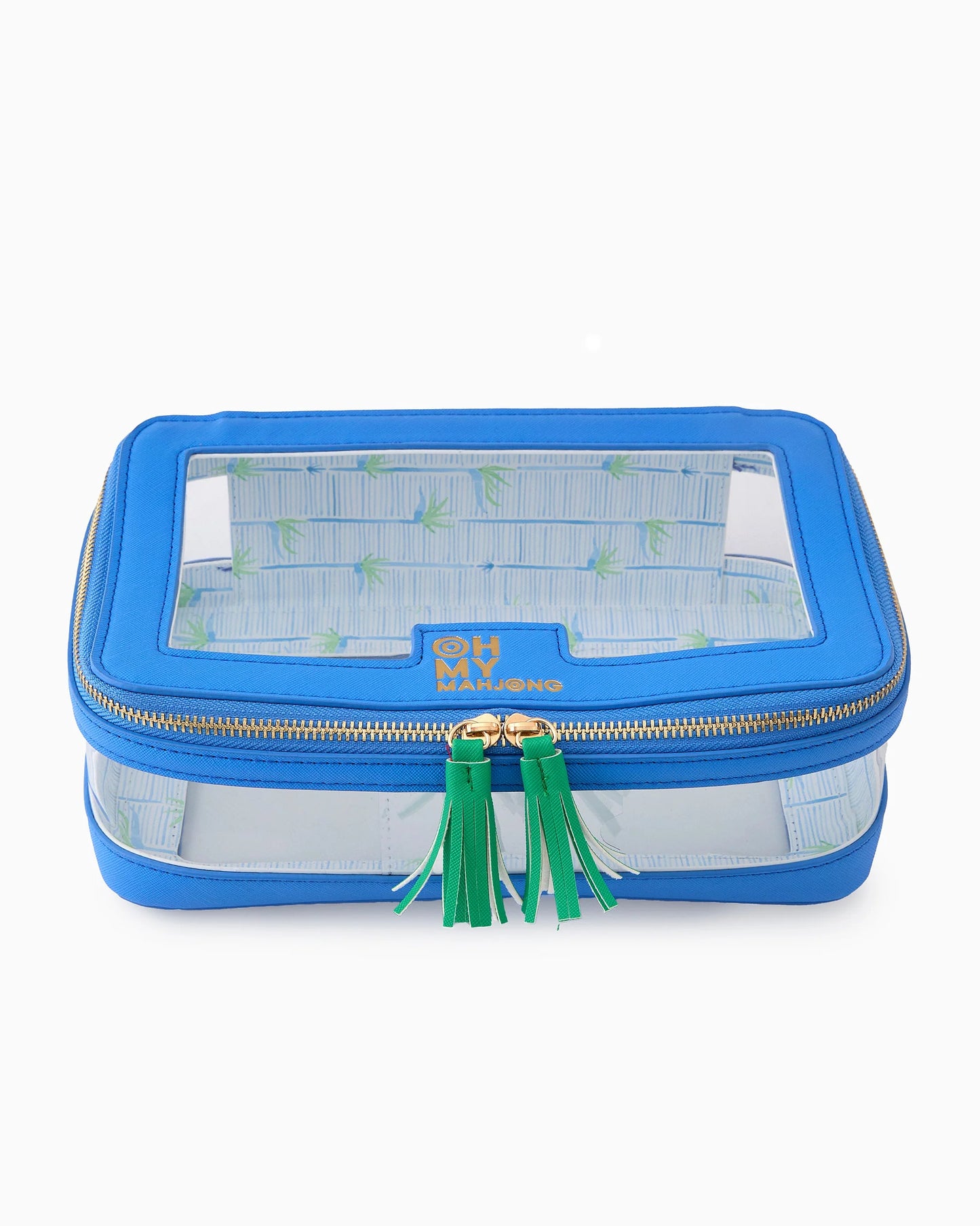 Blue Tile Storage Bag - Oh My Mahjong