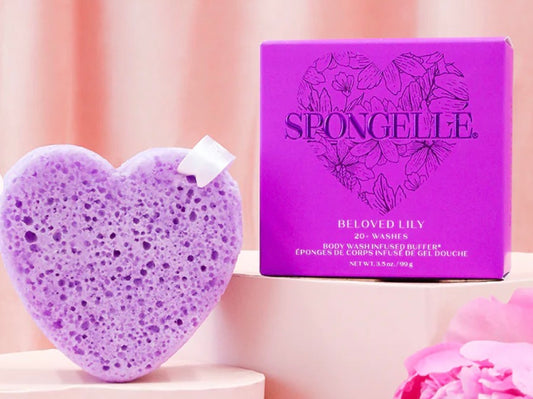 Beloved Lily Heart Buffer- Spongelle