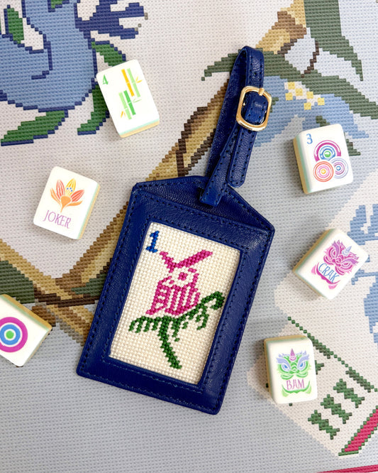 Self Finishing Needlepoint Luggage Tag Kit