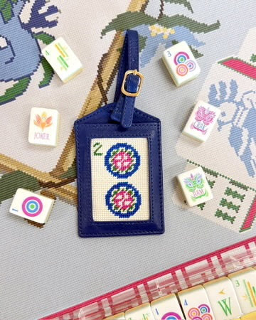 Self Finishing Needlepoint Luggage Tag Kit