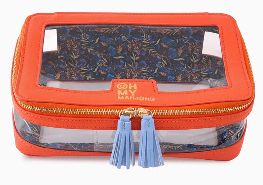 Orange Tile Storage Bag- Oh My Mahjong