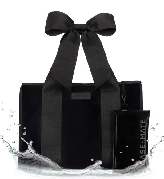 Black Bow Jelly Tote Bag