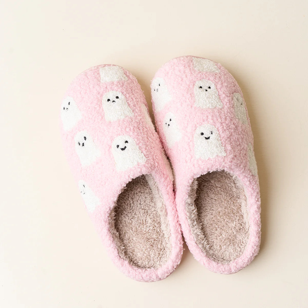 Ghost Fuzzy Slippers