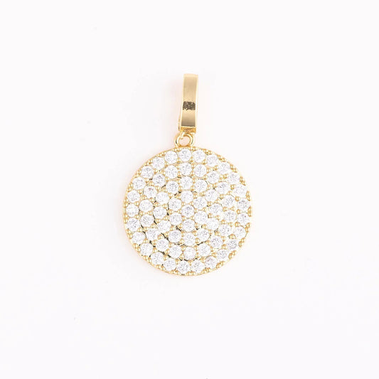 Pave Disk Charm