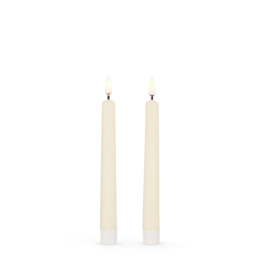 7” Ivory Taper Candles- Luminesce