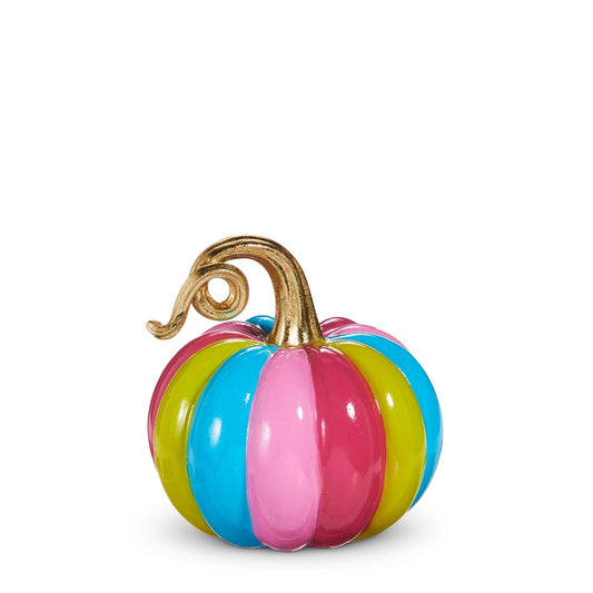 6 inch multi stripe pumpkin