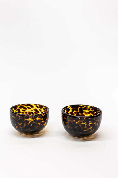 Hand Blown Glass Snack Bowl