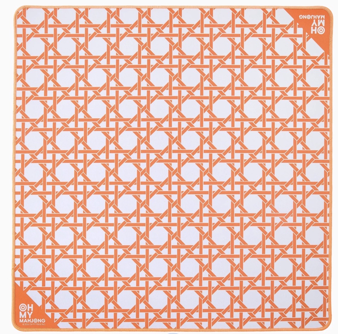 Mini Orange Cane Mat - Oh My Mahjong