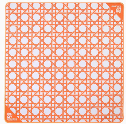 Mini Orange Cane Mat - Oh My Mahjong