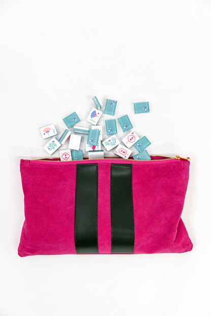 Suede Tile Bag