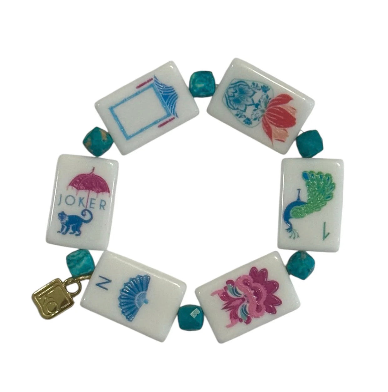 Blanch + Turq Bracelet x Oh My Mahjong
