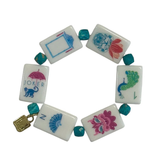 Blanch + Turq Bracelet x Oh My Mahjong